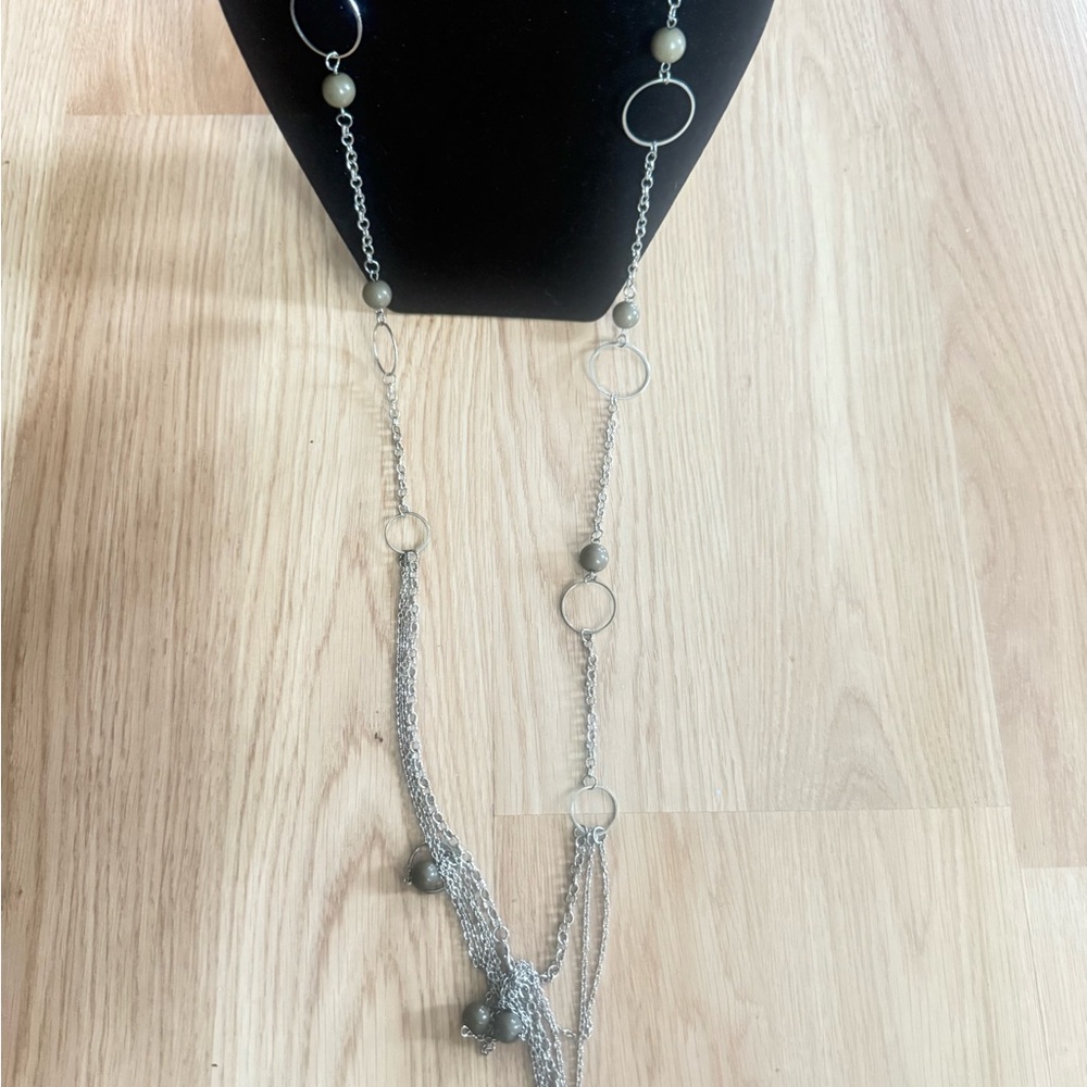 Paparazzi Silver Layered Necklace with Circular Links